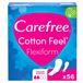 Carefree Cotton Feel Flexiform Small / Medium - 6 x 56 pièces - Lot économique