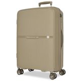 Movom Noon Grote koffer, beige, 51 x 76 x 33 cm, stijf, 4,58 kg, TSA-sluiting, polypropyleen, 109 liter