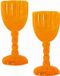 Merkloos / Sans marque Faram B.V.B.A. Horror kelk wijnglas - 2x - drinkbeker - oranje pompoen - Gotische Halloween wijnglazen