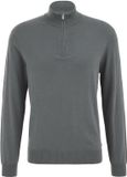 WE Fashion Pull homme fermeture éclair vert mer XXL