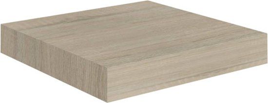 vidaXL Wandschap - zwevend - 23x23,5x3,8 cm - MDF - eikenkleur