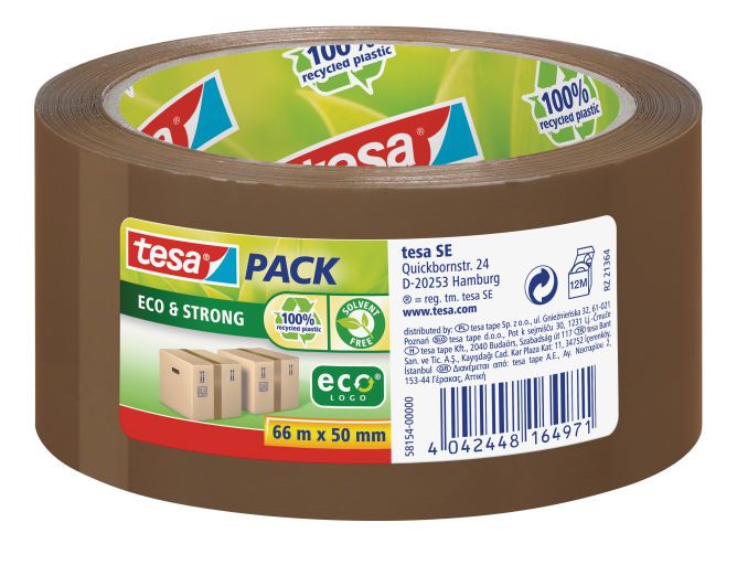 TESA 58154-00000-00 kantoortape - 50mm x 66m - Bruin - 1 stuk