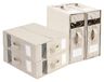 Lot de 4 boîtes de rangement pour linge de lit, avec fermeture éclair et poignées