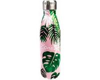 Hidzo Rex London Thermosfles Tropical Palm - 500ml - Wit/Groen/Roze