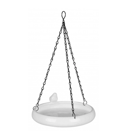 TRIXIE 55629 - Voer- of Badschaal - Keramiek - Wit - 21 cm