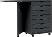 MOSS commode met bureau MOSS verrijdbaar massief grenenhout grijs