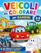 Veicoli da Colorare per Bambini: Auto, Moto, Trattori, Camion e Mezzi Agricoli | Libro da Colorare Facile per Bambini dai 3 ai 5 Anni