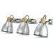 REV - Wandlamp of plafondlamp met 3 lampen in trendy retro look met E27-fitting