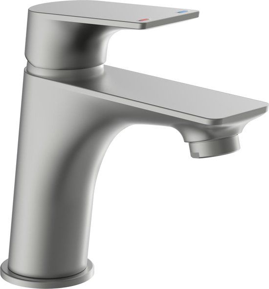 SCHÜTTE Boston Wastafelkraan - Design - Grafiet - Messing - Inclusief klikwaste