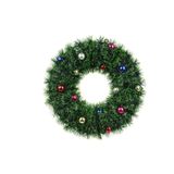 Decoris krans met 15 kerstballen ø29cm kunststof