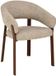 LABEL51 Sato Eetkamerstoel - Creme - Prestige - Walnoot Metaal