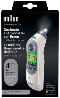 Braun Thermoscan 7+ Oorthermometer - Digitaal - Wit