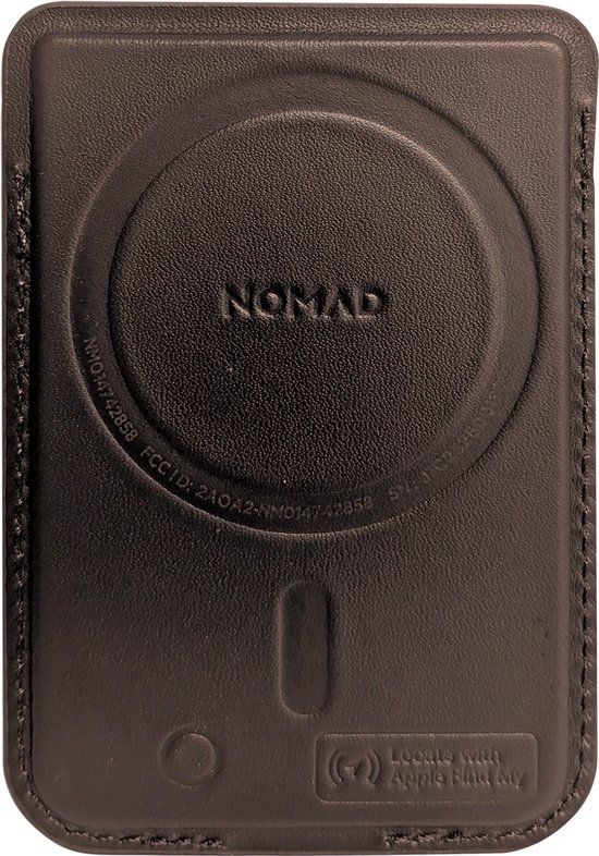 Nomad Leather Mag Wallet met Apple Find My Tracking - Bruin