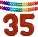 Folat Verjaardag Leeftijd folieballon - 35 jaar - rood - 86 cm
