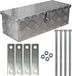 Trucky Aluminium gereedschapskist voor vrachtwagens, model D025, 59 x 24 x 18 cm, afsluitbaar, robuust traanplaatmateriaal, inclusief montageset, voor werkplaats, auto en hobbygebruik