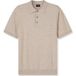 OLYMP gebreide polo beige