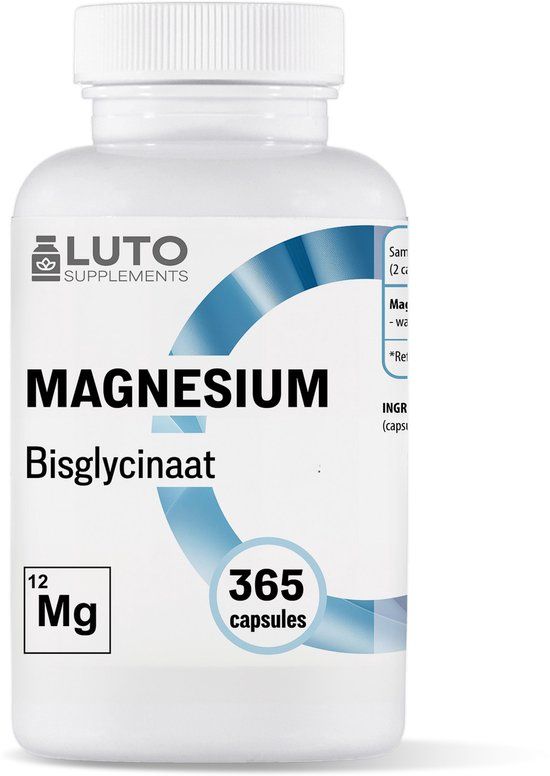 LUTO Supplements Magnesium Glycinate - 365 capsules