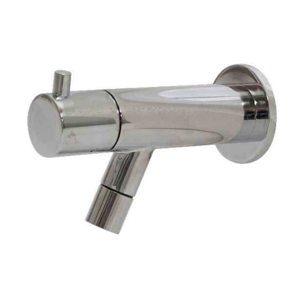 Best Design Spador Wand Toiletkraan - Chroom - Messing