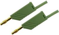SKS Hirschmann MLN 100/2,5 GN Meetsnoer Banaanstekker 4 mm Banaanstekker 4 mm 1.00 m Groen 1 stuk(s)