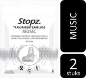 Stopz. Music oordoppen - Festival oordoppen - Muziek oordopjes - Veilig genieten van muziek - Transparant – Herbruikbaar