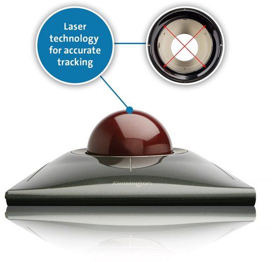 Kensington Slimblade Trackball Muis Zwart