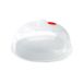 Plasticforte Couvercle de micro-ondes - 25 cm - transparent - plastique - 25 x 10,5 cm - ustensiles de cuisine