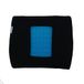 KINE TRAVEL 169821 gelkussen, voor auto, kantoor, ergonomisch, goedgekeurd door een fysiotherapeuten, zwart/blauw, Dimensions: 36,5cm x 33cm x 8cm