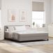 Maison Exclusive - Lit boxspring avec tête de lit taupe 180 x 200 cm en tissu
