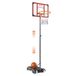 VEVOR Panier de basket extérieur intérieur portable réglable en hauteur 152-213 cm panneau de basket 69 cm sur pied à roulettes avec base de lestage pour adultes enfants entraînement de basket-ball