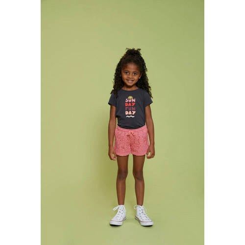 Jubel T-shirt Salsa Sunset antraciet/roze