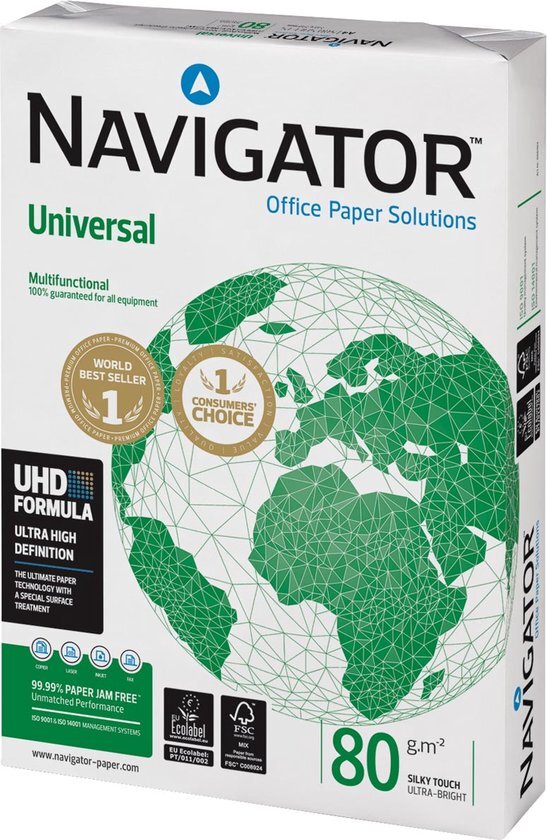 Navigator Printpapier A4 80 grams 5 pakken met 500 vellen