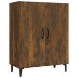 VidaXL Dressoir 70x34x90 cm Bewerkt Hout Gerookt Eikenkleurig