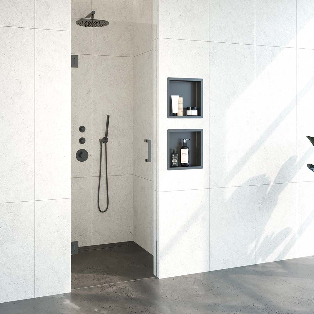 Tapo Creative profielloze nisdeur 70 gunmetal - 200cm x 70cm - 8720724501479