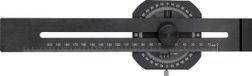 FORTIS Règle de précision avec rapporteur 200mm Métal