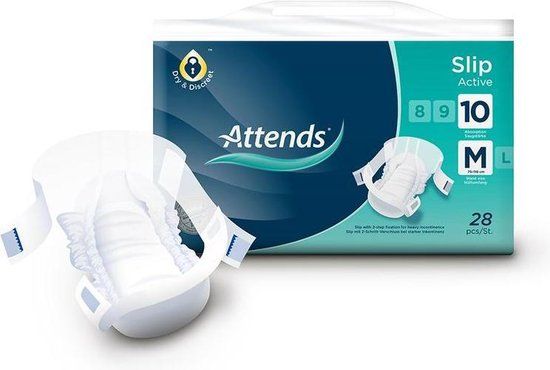 ATTENDS Slip Active 10 Medium - 28 stuks - Unisex - Extra Absorptie