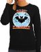 Bellatio Decorations Shoppartners Bv Happy Halloween vleermuis verkleed sweater zwart voor dames - horror vleermuis trui / kleding / kostuum XS