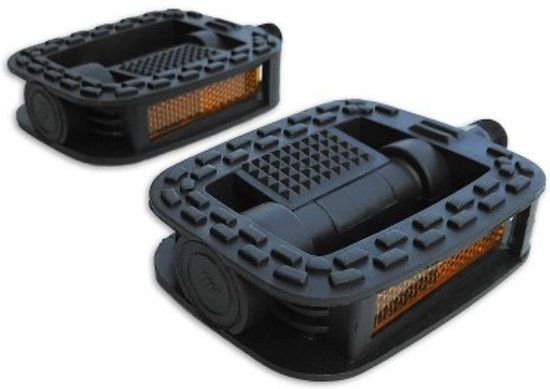 MTB Cycling Fiets pedalen - Anti slip - Trappers voor fiets met reflector - zwart