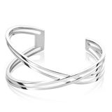Zinzi Mart Visser by ZINZI zilveren fantasie klem armband glad 30mm MVA12