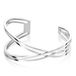 Zinzi Mart Visser by ZINZI zilveren fantasie klem armband glad 30mm MVA12
