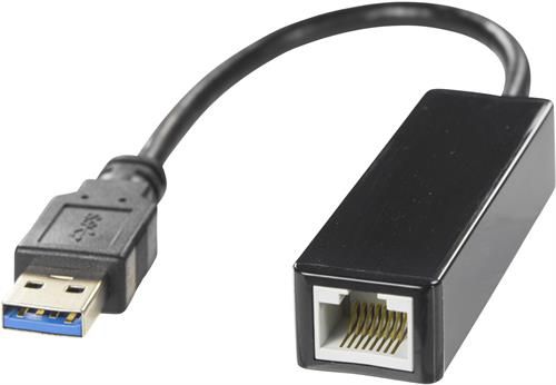 Deltaco USB3-GIGA5 - Netwerkadapter - USB 3.0 - Gigabit Ethernet - Zwart