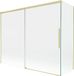 Mexen Rox paroi de douche 2 pièces coulissant 190 + 90 x 150 cm, transparent, or brossé