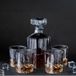Alpina Set de whisky Carafe avec verres – Set de whisky 5 pièces – Coffret cadeau verres à whisky – 1x carafe de 900 ml – 4x verres de 350 ml