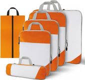 ThousandTravelMiles Packing Cubes Compression - Koffer organizer set - 6 stuks - Oranje
