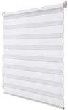 Ibenzoa® Rolgordijn dubbelzijdig sans perçage avec réglage en continu et contrôle de la lumière, blanc, 90 cm