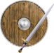 Boland Verkleed speelgoed Ridders/Vikingen wapens - Schild/zwaard - kunststof - volwassenen