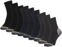 Morethansocks - Werksokken - Unisex - Multicolor - 9-Pack - Maat 39 t/m 48 - Katoenen werksokken - Badstof zool - Sokken