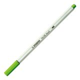 STABILO Pen 68 Brush, premium brush viltstift, licht groen, per stuk