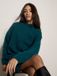 Apricot Zachte oversized trui-minijurk Teal L