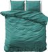 Primaviera Deluxe Uni Satijn Dekbedovertrek - Donker Groen - Lits-Jumeaux - 240x200/220 cm