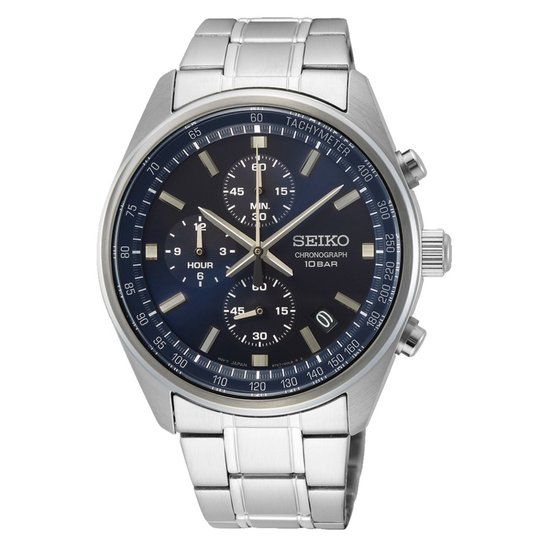 Seiko SSB377P1 Herenhorloge - Zilverkleurig